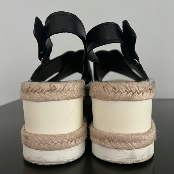 Mark Fisher Wedge Leather Espadrilles - size 8 - Picture 3 of 7